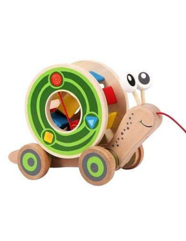 Escargot roulant avec jeu de formes