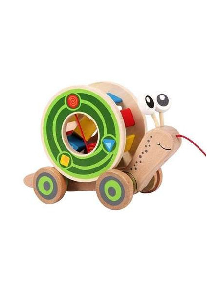 Escargot roulant avec jeu de formes