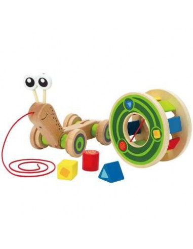 Escargot roulant avec jeu de formes