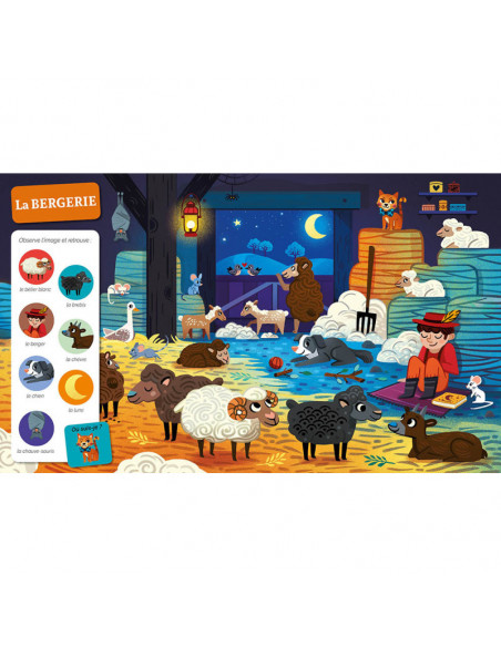 Cherche et trouve des tout-petits à la ferme