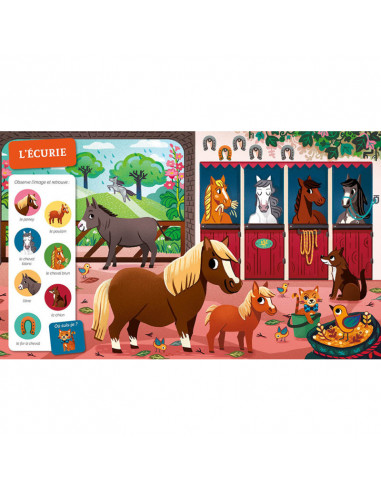 Cherche et trouve des tout-petits à la ferme