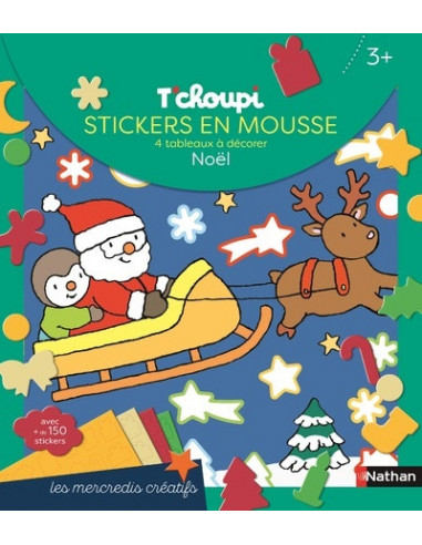 STICKERS EN MOUSSE TCHOUPI NOEL