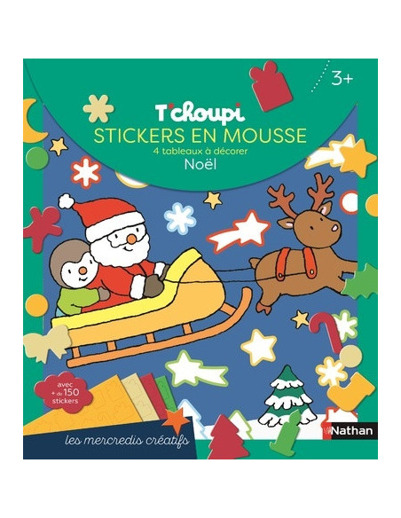 STICKERS EN MOUSSE TCHOUPI NOEL