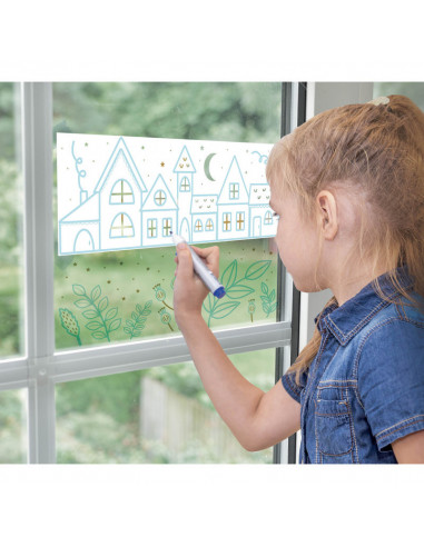 Décorations sur vitres : hiver