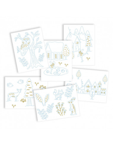 Décorations sur vitres : hiver