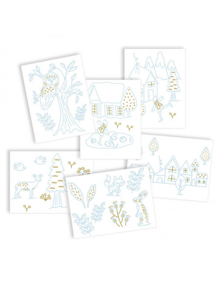 Décorations sur vitres : hiver