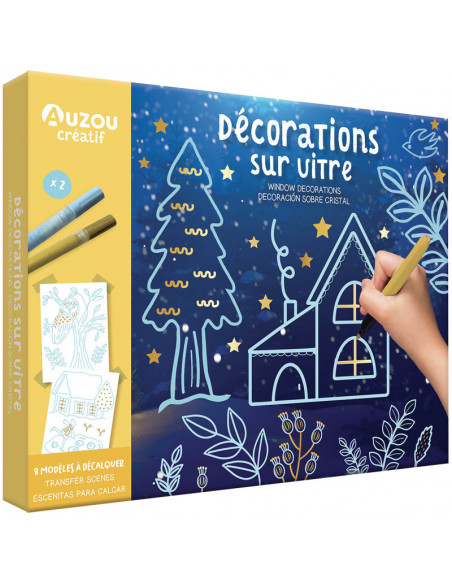 Décorations sur vitres : hiver
