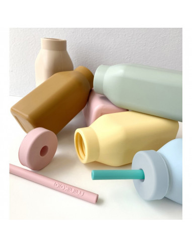 BOUTEILLE DAPPRENTISSAGE AVEC PAILLE - NUDE