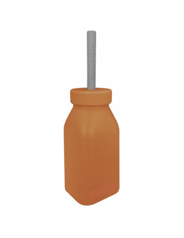 BOUTEILLE DAPPRENTISSAGE AVEC PAILLE - CARAMEL