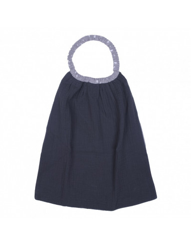 Serviette double gaze gris