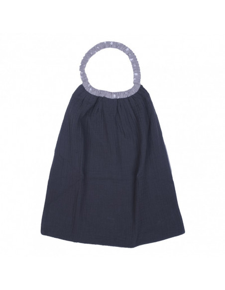 Serviette double gaze gris