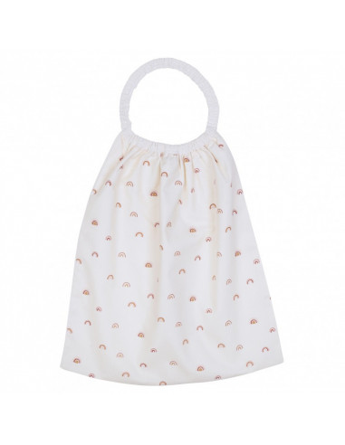 Serviette elastiquee arc-en-ciel