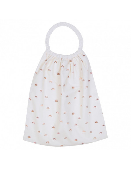 Serviette elastiquee arc-en-ciel