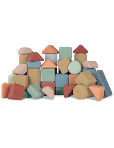 COFFRET 40 BLOCS DE CONSTRUCTION KORKO - TALL ARCHITECTS