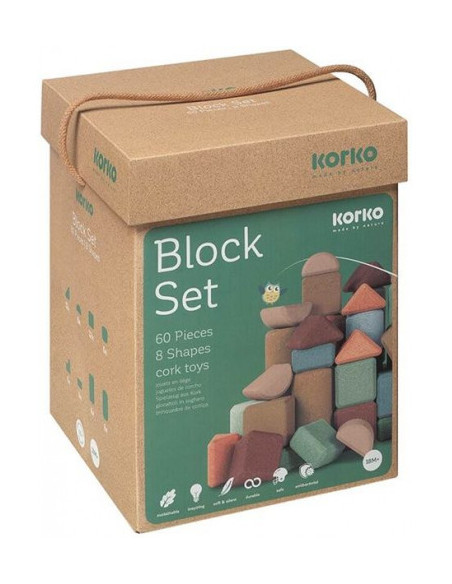 COFFRET 60 BLOCS DE CONSTRUCTION KORKO - GIANT ARCHITECTS