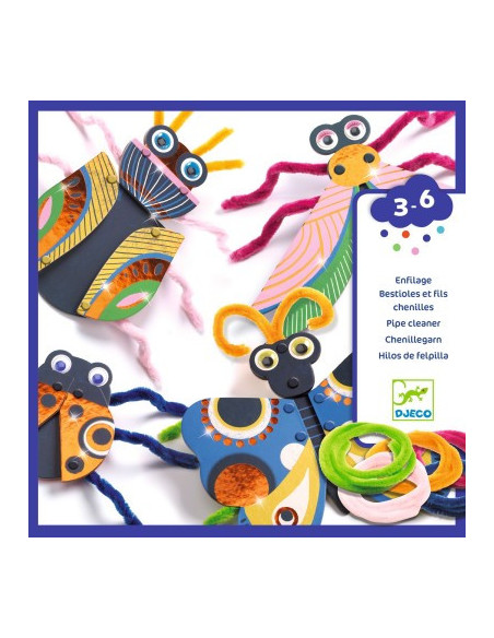 Enfilage - bestioles en fils chenilles - fsc mix