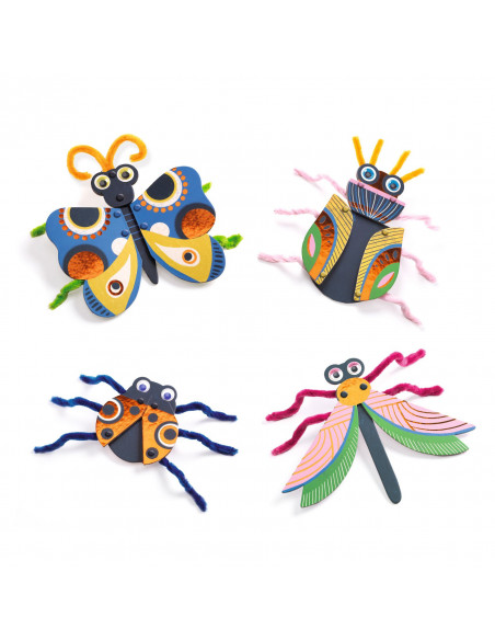 Enfilage - bestioles en fils chenilles - fsc mix