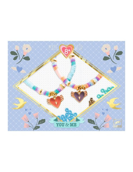 Bijoux duo - heishi coeurs