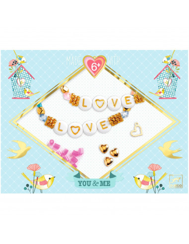 Bijoux duo - enfilage lettres