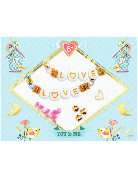 Bijoux duo - enfilage lettres