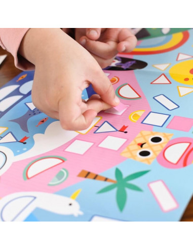 POSTER CREATIF + 520 STICKERS - LES SAISONS