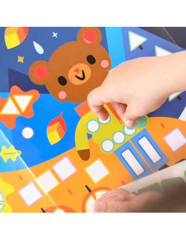 POSTER CREATIF + 520 STICKERS - LES SAISONS