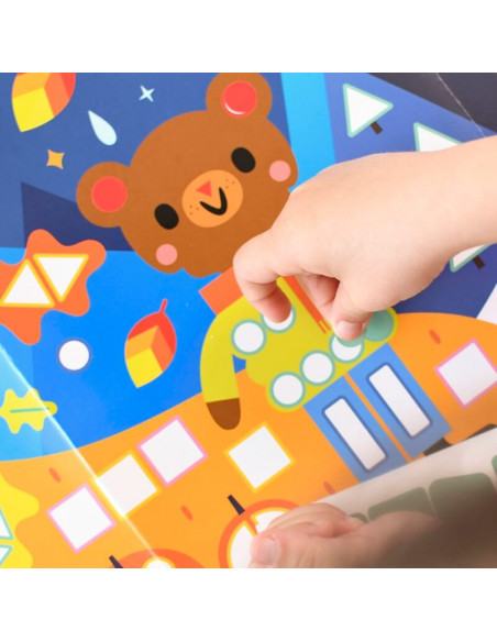 POSTER CREATIF + 520 STICKERS - LES SAISONS