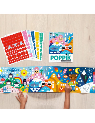 POSTER CREATIF + 520 STICKERS - LES SAISONS