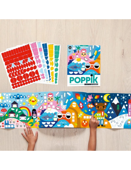 POSTER CREATIF + 520 STICKERS - LES SAISONS
