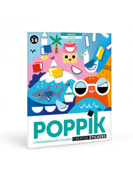 POSTER CREATIF + 520 STICKERS - LES SAISONS