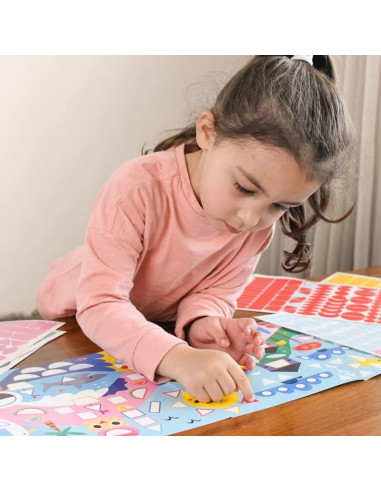 POSTER CREATIF + 520 STICKERS - LES SAISONS