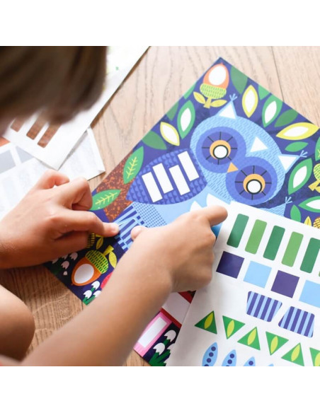 POSTER CREATIF + 520 STICKERS - BEBES ANIMAUX