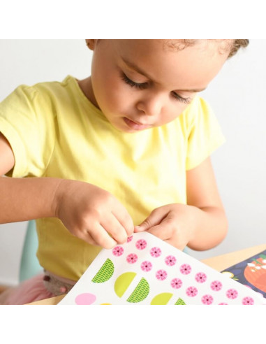 POSTER CREATIF + 520 STICKERS - BEBES ANIMAUX