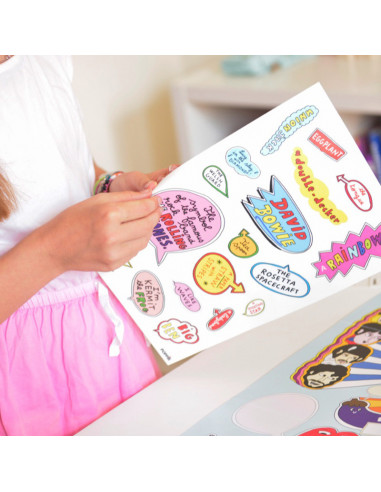 POSTER PÉDAGOGIQUE + 85 STICKERS - 100% ENGLISH