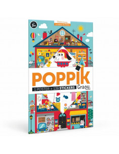 POSTER PÉDAGOGIQUE + 100 STICKERS - LA MAISON DE GRAOU