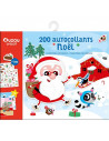 200 autocollants noel