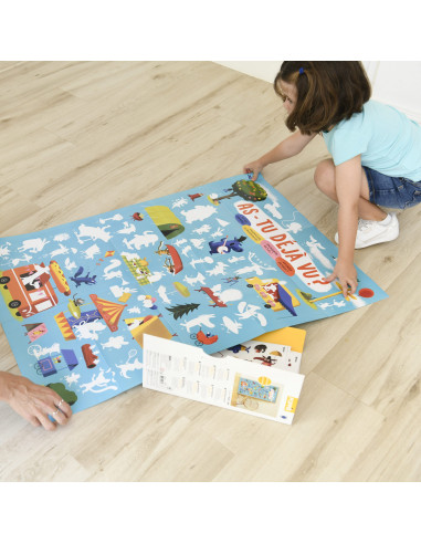 POSTER PÉDAGOGIQUE + 52 STICKERS - LE JEU DES ANIMAUX