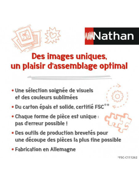 Nathan - puzzle Monuments Paris 1000p