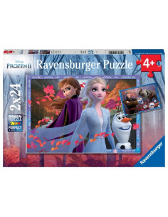 Puzzles La Reine des Neiges 2 - Vers des contrées glacées | 2x24 pièces 2