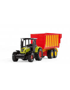 John Deere avec remorque d'ensilage 2
