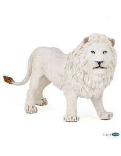 Figurine Lion Blanc PAPO - Roi Majestueux