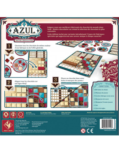 Azul : version chocolat