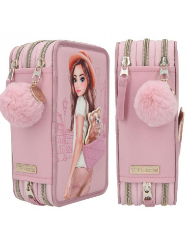 Topmodel trousse a crayons triple application corgi