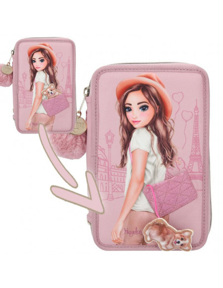Topmodel trousse a crayons triple application corgi