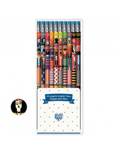 Crayons - 10 crayons a papier steve