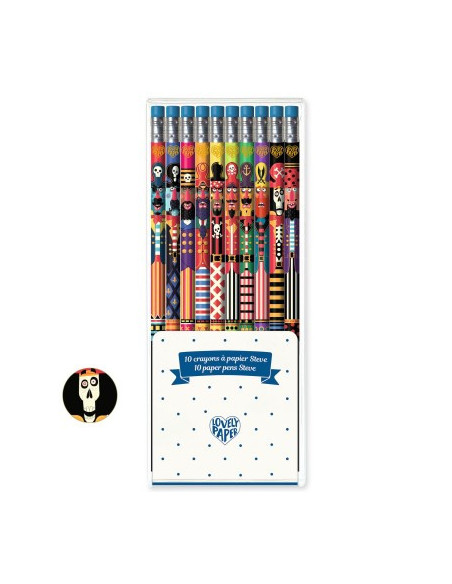 Crayons - 10 crayons a papier steve