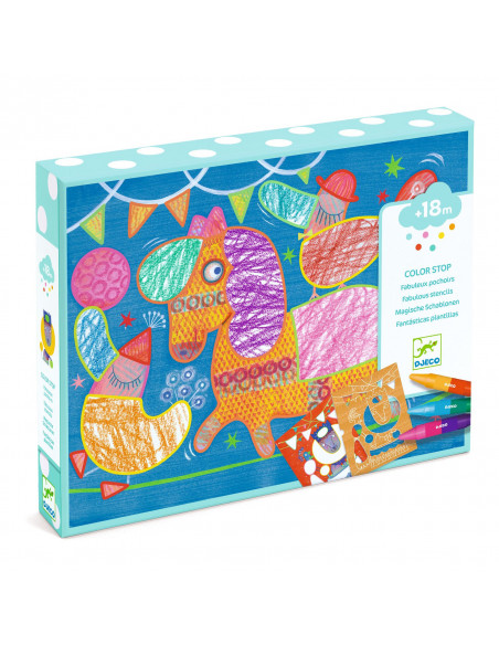 Coloriages pour les petits - funambule et balles