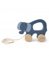 Jouet a tirer en bois - mrs. elephant - trixie