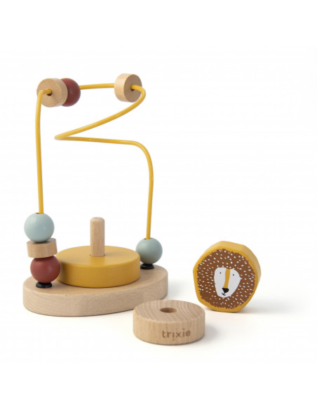 Labyrinthe a perles en bois - mr. lion - trixie
