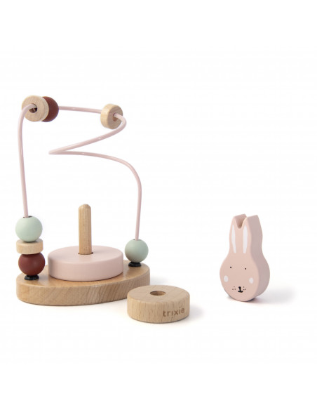 Labyrinthe a perles en bois - mrs. rabbit - trixie